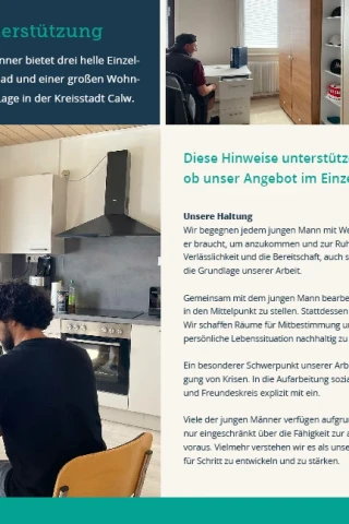 Flyer, Wohnraum und Unterst&uuml;tzung
